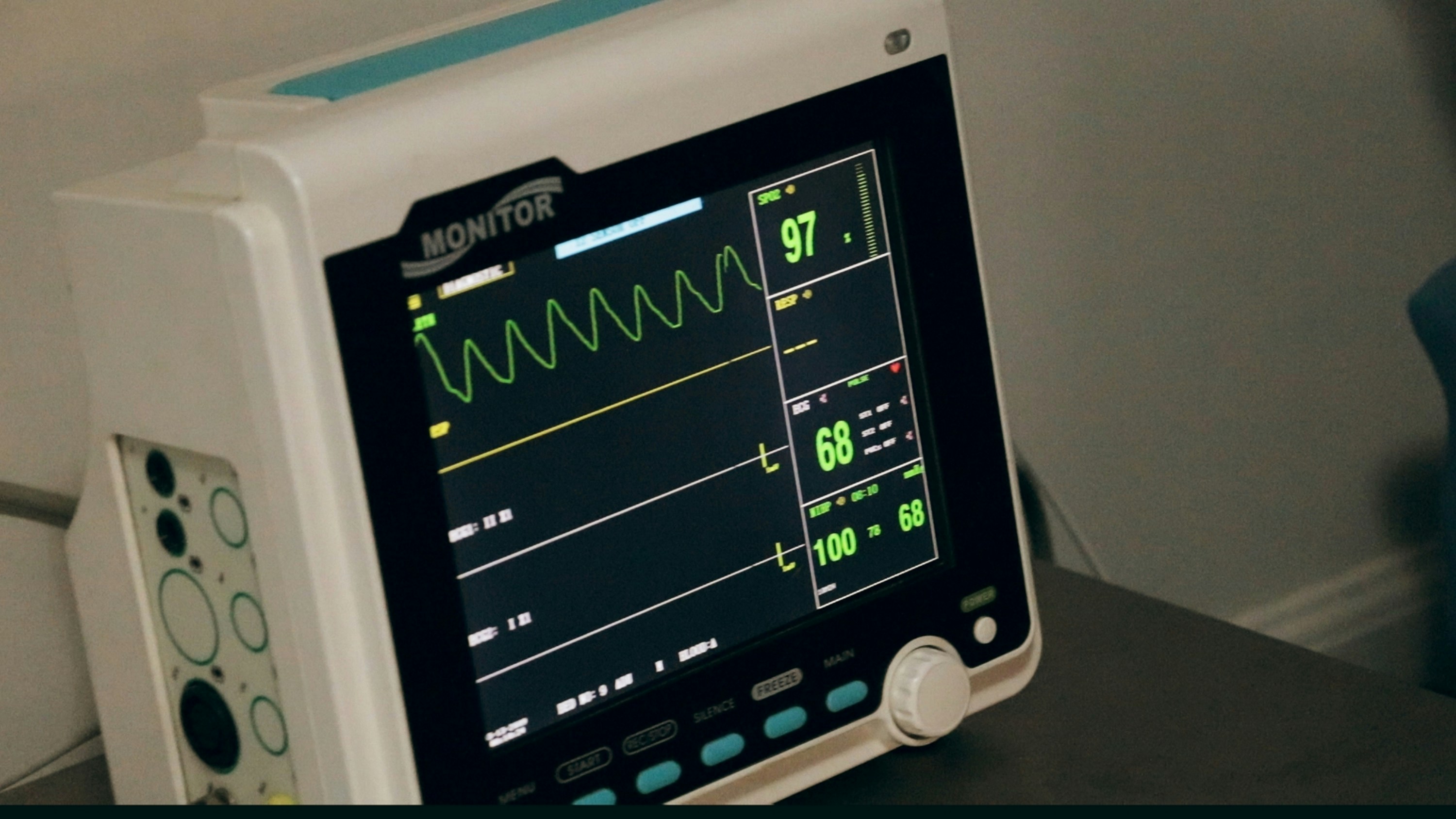 Hospital monitoring equipment representing reliable, nationwide health coverage